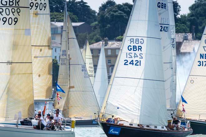 The Gazprom Swan European Regatta fleet created a starting spectacle © Kurt Arrigo/ Nautor's Swan